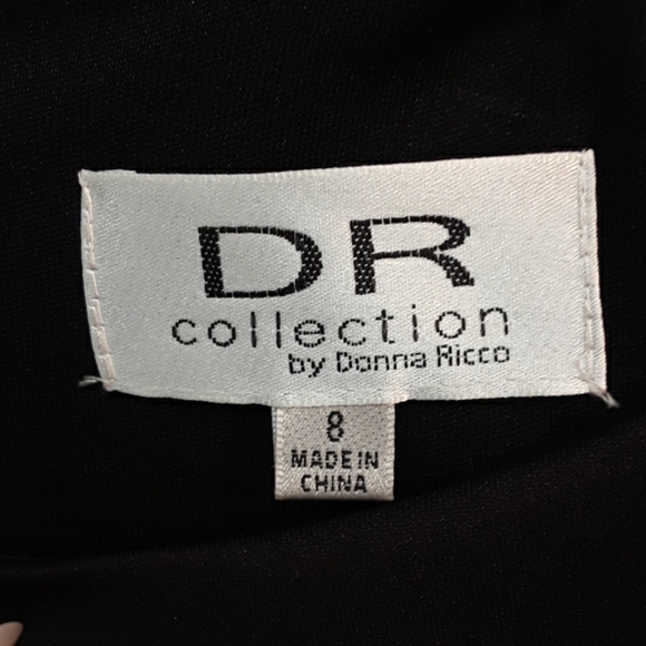 DR Donna Ricco Black Cocktail Dress - Picture 4 of 4